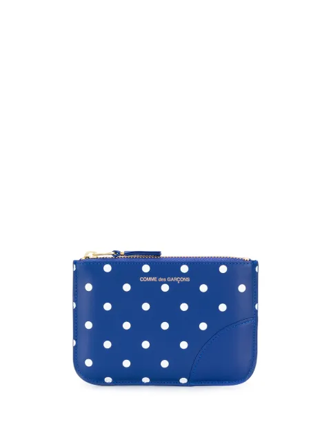 Comme Des Garçons Wallet dotted pattern wallet Blue SA8100PD