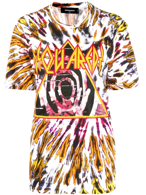 DSQUARED2 tie-dye print t-shirt Black S72GD0183S23567