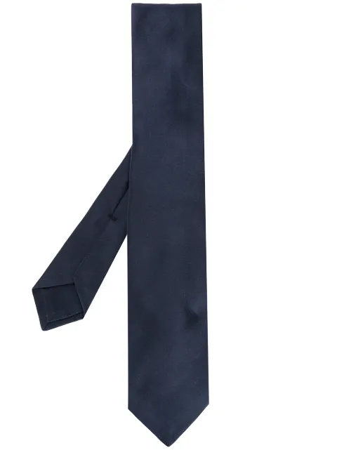Kiton silk neck tie Blue UCRVKRC07201