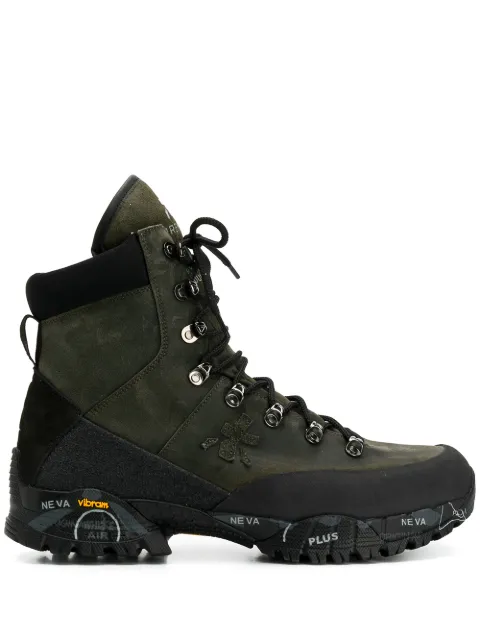 Premiata lace-up treck sneakers Green MIDTRECK174