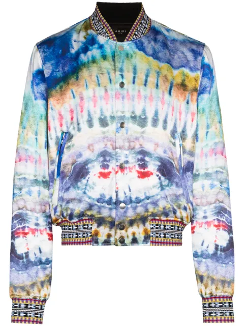 AMIRI tie-dye bomber jacket Blue Y0M04465SE