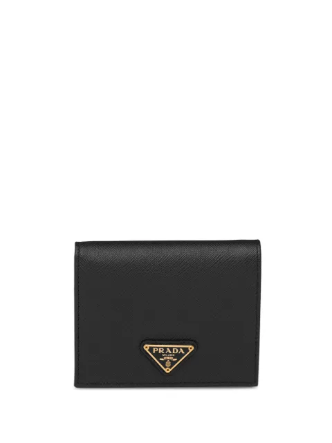 Prada logo plaque wallet Black 2503WDR022M00128