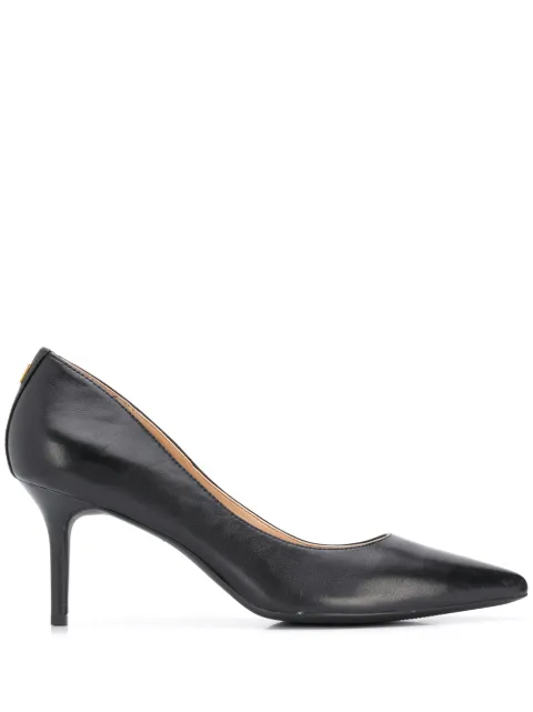 Lauren Ralph Lauren 70mm signature leather look pumps Black 802723236