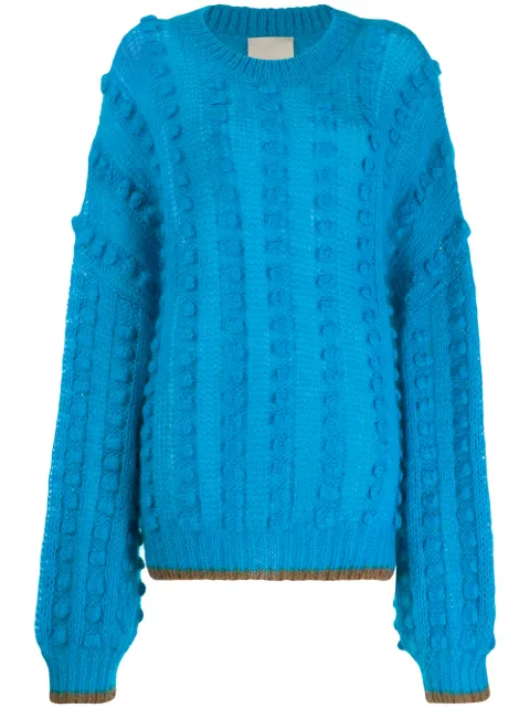 Marco De Vincenzo balloon sleeve jumper Blue MZT001MDVWM01