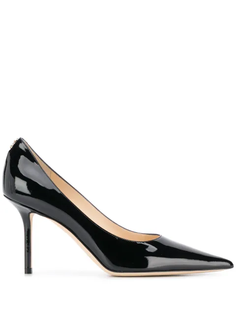 Jimmy Choo Love patent-leather pumps Black LOVE85PWJBLACK