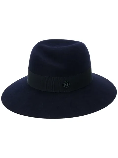 Maison Michel Virginie wide-brim hat Blue 1001121002
