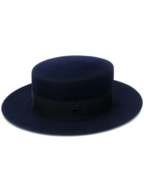 Maison Michel Kiki fedora hat Blue 1041059002