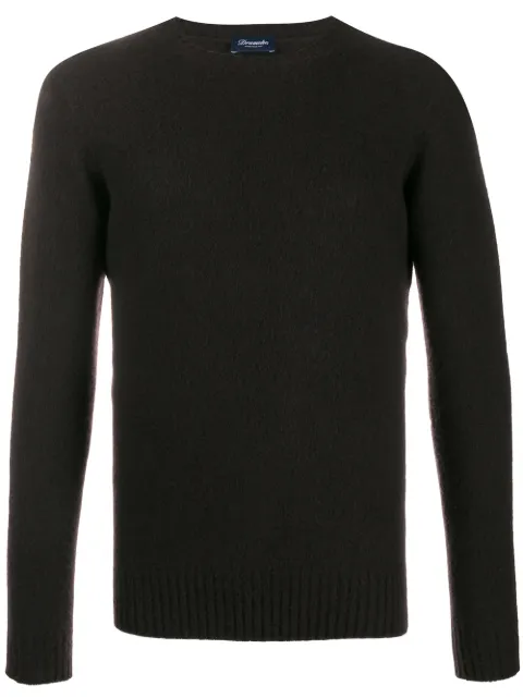 Drumohr slim fit jumper Brown D8W103G