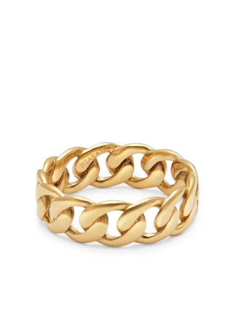 Nialaya Jewelry round chain ring Gold WRING035