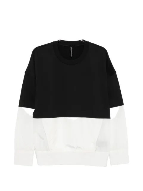 Blackbarrett colour-block panelled sweater Black XJS8931CR
