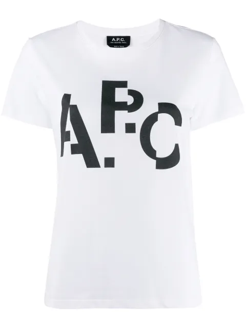 A.P.C. logo print T-shirt White CODCSF26830