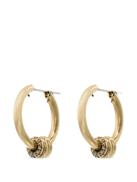 Spinelli Kilcollin Ara diamond hoop earrings Gold SG16EH13MMYGFPWD