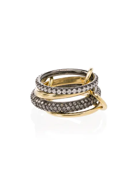 Spinelli Kilcollin 18kt yellow gold Vega four-link stacked ring Gold G4VEGG