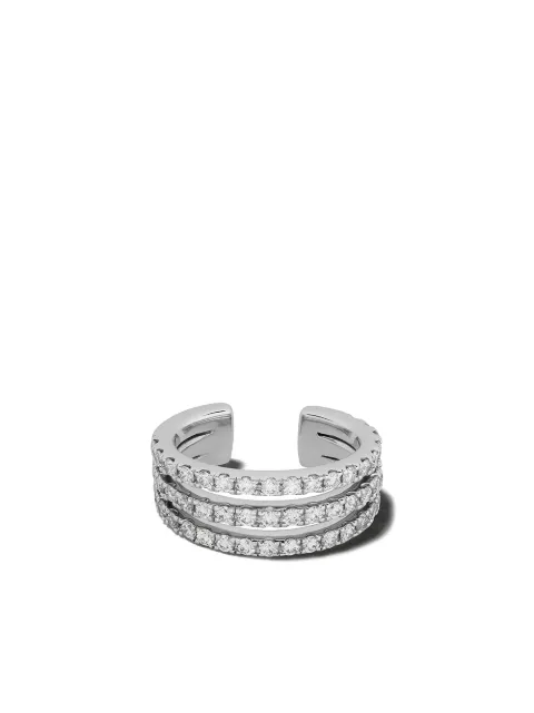 We by WHITEbIRD 18kt white gold diamond Joséphine earcuff Silver 23375MO001