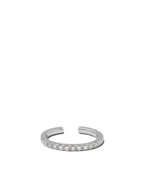 We by WHITEbIRD 18kt white gold diamond Suzanne earcuff Silver 23261MO002