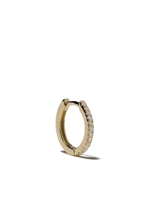 We by WHITEbIRD 18kt yellow gold diamond Margot large hoop single earring Gold HOJPDL