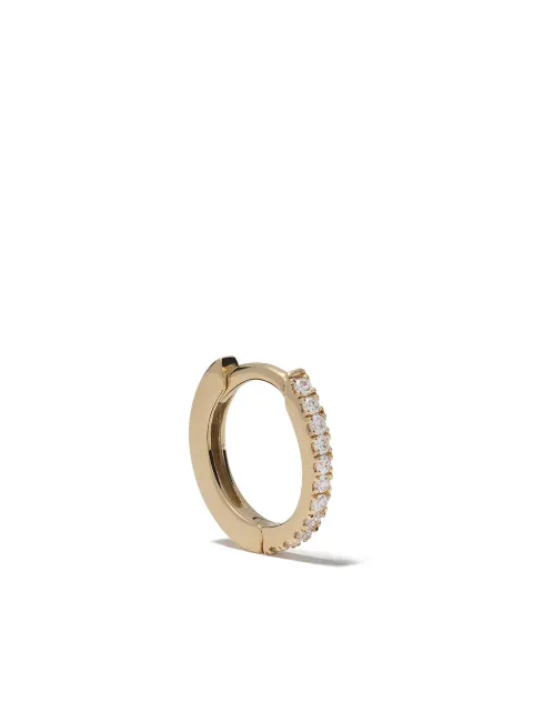 We by WHITEbIRD 18kt gold diamond Margot medium hoop earring Gold HOJPDM