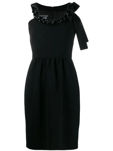 Boutique Moschino chain-embellished mini dress Black A04296124