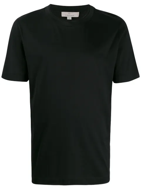 Canali slim fit T-shirt Black MJ00002T0356