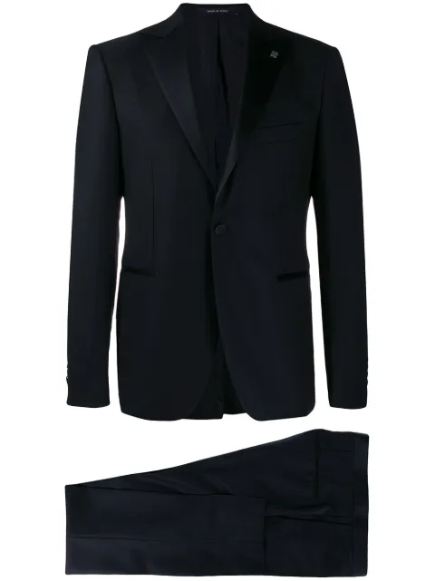 Tagliatore pinstripe dinner suit Blue SFBR15A0107UPA171