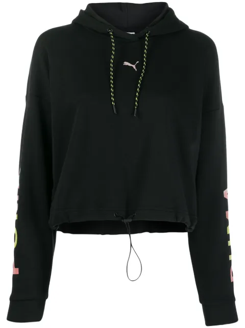 PUMA Chase cropped hoodie Black 595224