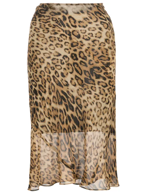 Nili Lotan leopard-print skirt Brown 10384W137