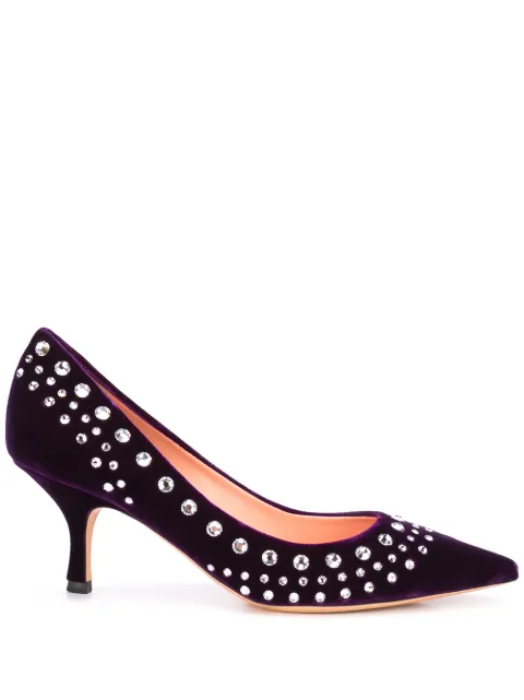 Rochas embellished pumps Purple RO33032B10027