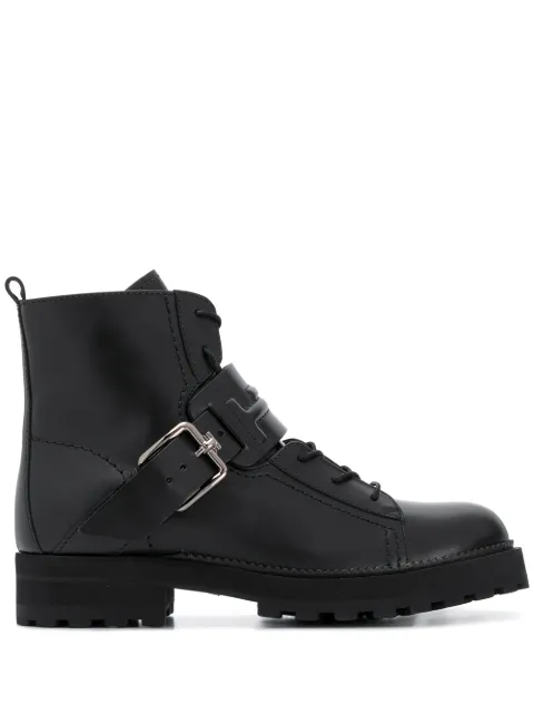 Tod's buckled strap boots Black XXW95B0BX50NB6B999