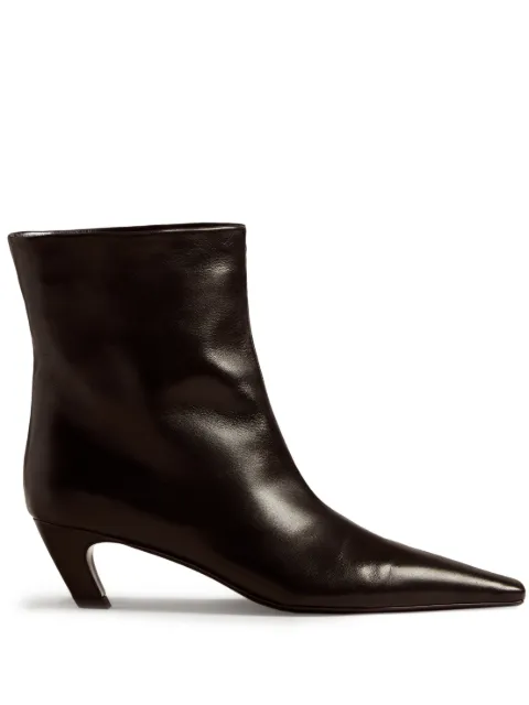 KHAITE The Arizona leather ankle boots Black F2000709