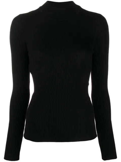 Alberta Ferretti ribbed jumper Black V09065100