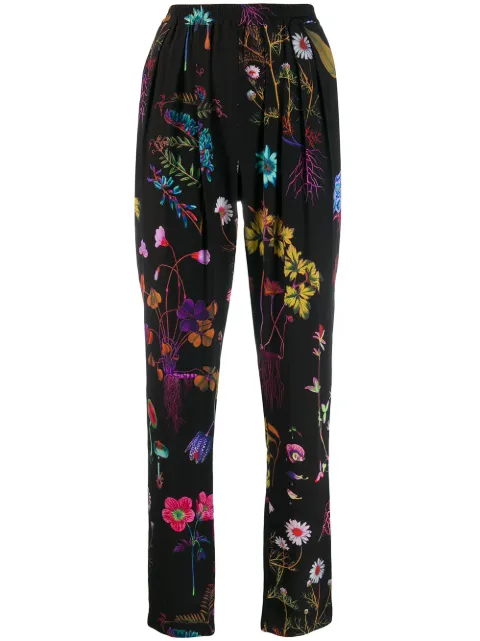 Stella McCartney floral print tapered trousers Black 293557SOA10
