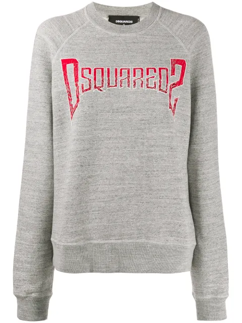 DSQUARED2 logo print jumper Grey S72GU0230S25148