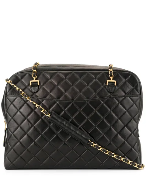 CHANEL Pre-Owned 1997's CC Mark Charm Chain tote Black 4883688