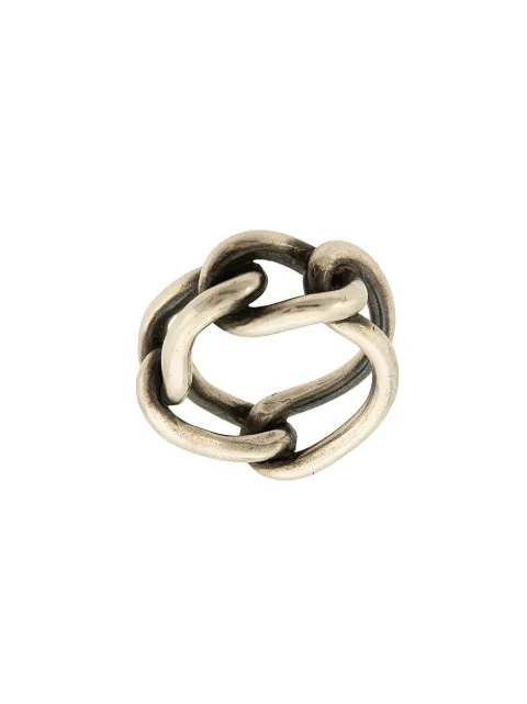 WERKSTATT:MÜNCHEN chain link ring Silver M1321