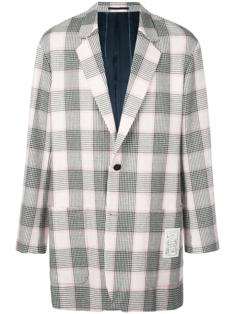 Julien David checked blazer Black JMF1901