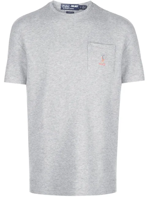 Palace x Ralph Lauren Waffle Pocket Tee Grey 710420692001