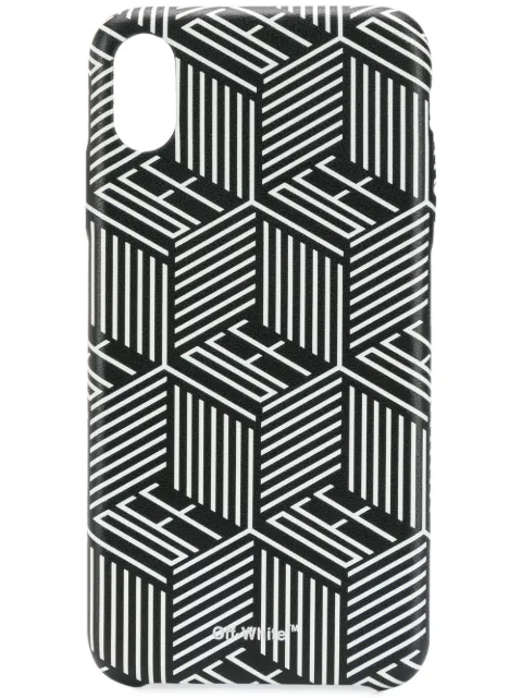 Off-White graphic logo print iPhone XS MAX case Black OWPA010E19F160781099