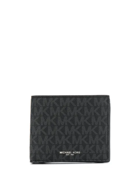 Michael Kors logo-print foldover wallet Black 39F9LGYF3B001