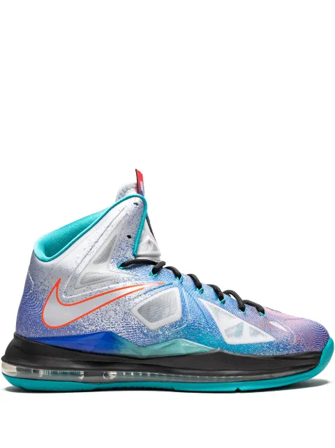 Nike Lebron 10 hi-top sneakers Blue 541100