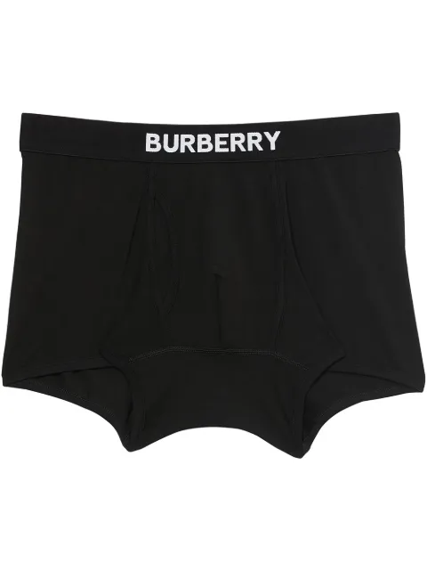 Burberry cotton boxer shorts Black 8011061
