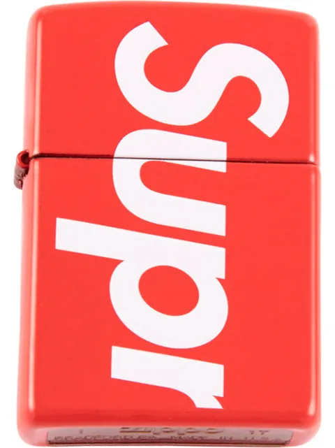 Supreme logo print lighter Red SU3751