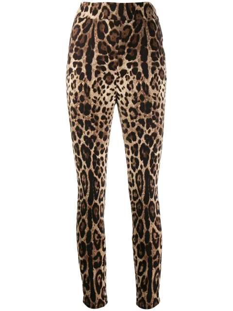 Dolce & Gabbana leopard-print cropped leggings Neutrals FTBJQTFSADD