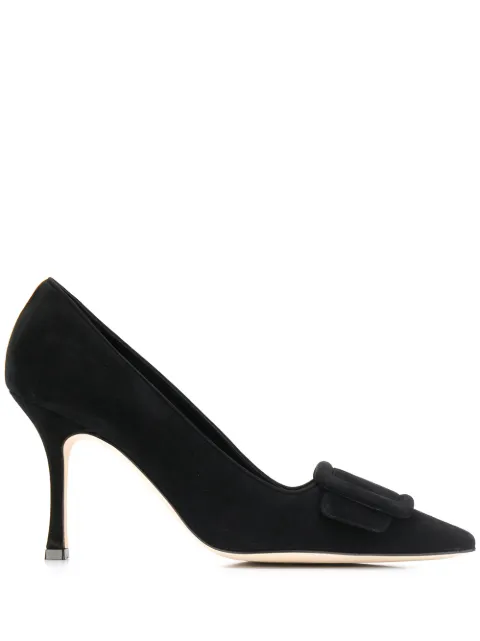 Manolo Blahnik suede pumps Black 2190174