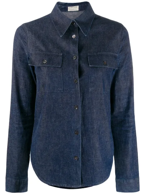 Helmut Lang Pre-Owned flap pocket denim shirt Blue HEL099