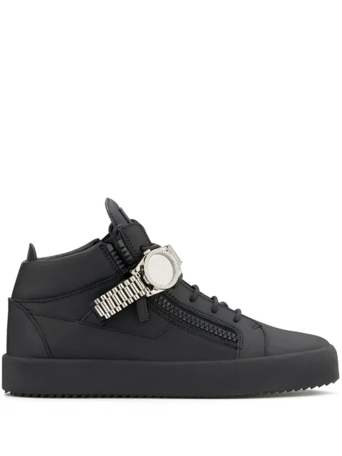 Giuseppe Zanotti watch detail sneakers Black RCCU900001