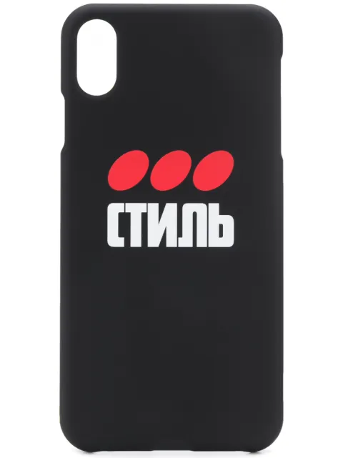 Heron Preston iPhone XS case Black HMPA004F197390041088