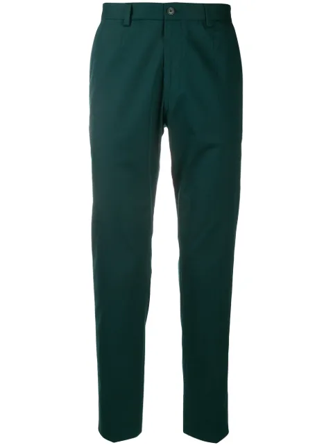 Dolce & Gabbana slim-fit chino trousers Green GY6IETFMMFZ