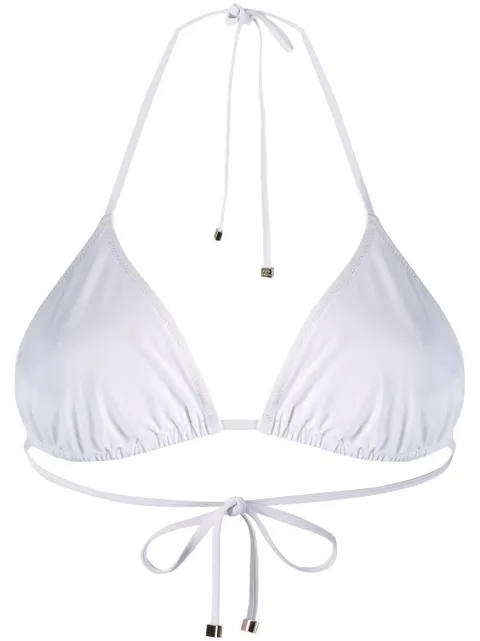 Dolce & Gabbana triangle bikini top White O1A00JFUGA2