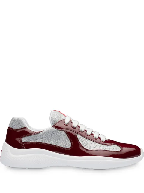 Prada America’s Cup panelled sneakers Red 4E3400ASZ
