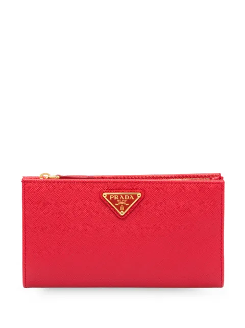 Prada saffiano bi-fold wallet Red 1ML009QHH